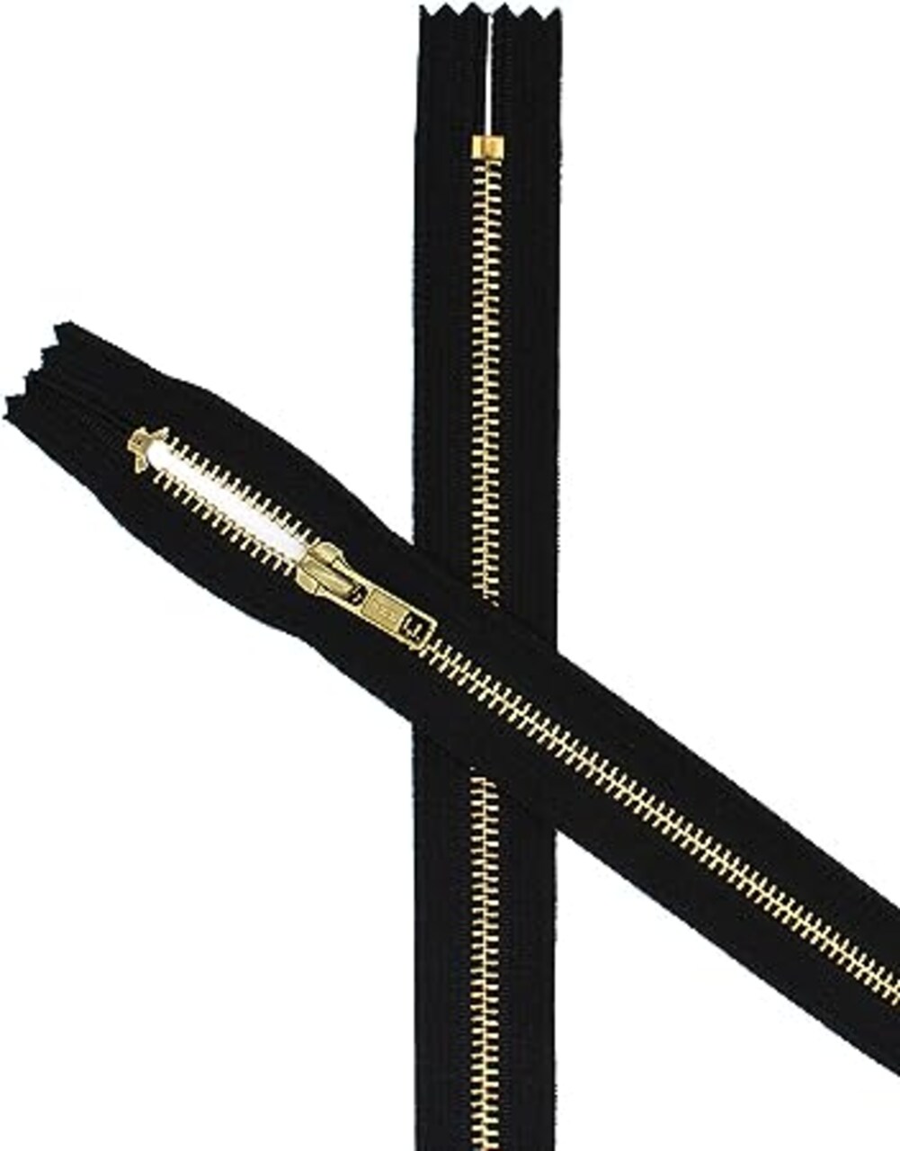#5 Antique Brass Grey Medium Weight 2-Way YKK Jacket Separating Zipper - Choose Your Length - Color Medium Grey 578 - Made in The United States (1 Zipper Per Pack) (28" Inches)